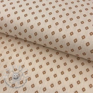 Mussola/Doppia garza Bohemian SIMPLY NATURAL digital print ORGANIC