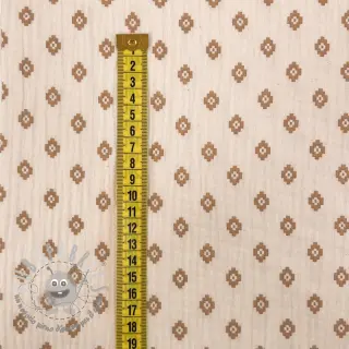 Mussola/Doppia garza Bohemian SIMPLY NATURAL digital print ORGANIC