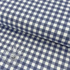 Tessuto di cotone FLANNEL Check blue
