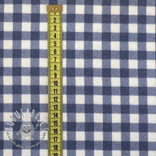 Tessuto di cotone FLANNEL Check blue