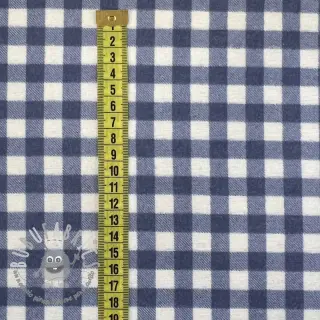 Tessuto di cotone FLANNEL Check blue