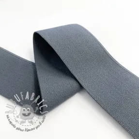 Elastico liscio 4 cm dark grey