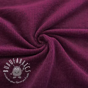 Velluto a coste 6W WASHED STRETCH aubergine