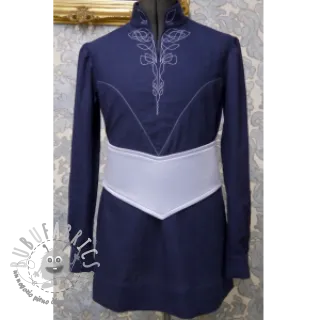 Lino prelavato navy