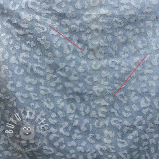 JEANS JACQUARD Animal skin light blue 2nd class