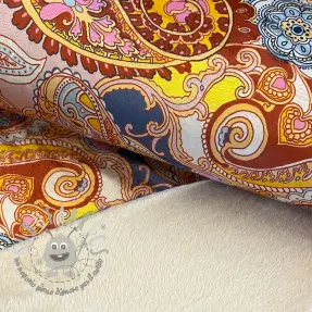 Pelliccia sintetica Paisley digital print