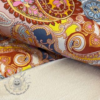 Pelliccia sintetica Paisley digital print