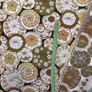 Tessuto decorativo jacquard Kusmi gold