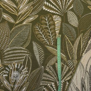 Tessuto decorativo jacquard Legende kaki