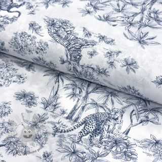 Tessuto di cotone Acajou blue PERCALE
