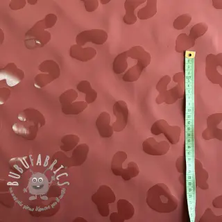 Raincoat fabric Animal skin bordeaux