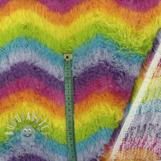 Pelliccia sintetica RAINBOW Stripes multi