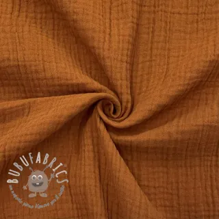 Mussola/Doppia garza cognac