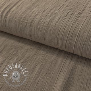 Viscosa con lino CRINCLE taupe