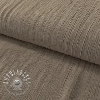 Viscosa con lino CRINCLE taupe