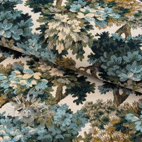 Tessuto decorativo jacquard Aubusson emeraude