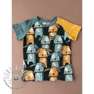 Jersey Funny dogs dark green