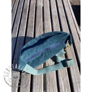 Cinghia in cotone 4 cm dark old green