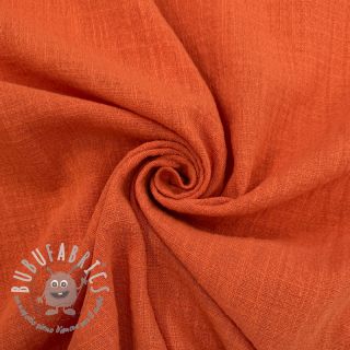 Tessuto di cotone SLUB WASHED terra