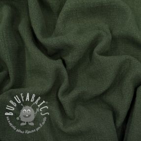 Bavlnená látka SLUB WASHED army green
