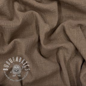 Tessuto di cotone SLUB WASHED taupe