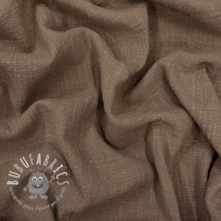 Tessuto di cotone SLUB WASHED taupe