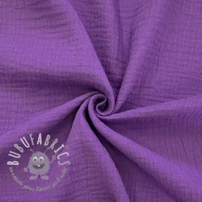 Mussola/Doppia garza violet ORGANIC