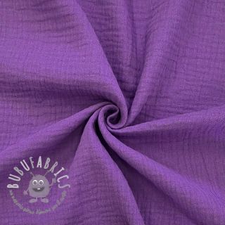 Mussola/Doppia garza violet ORGANIC