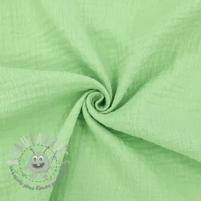 Mussola/Doppia garza light lime ORGANIC