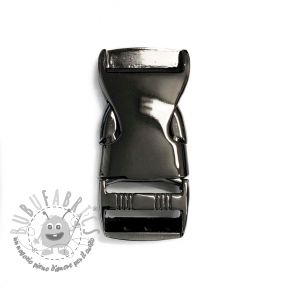 Fibbia a tre denti in metallo 25 mm anthracite