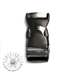 Fibbia a tre denti in metallo 25 mm anthracite