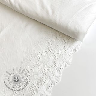 Madeira embroidery Meike 1-side border white