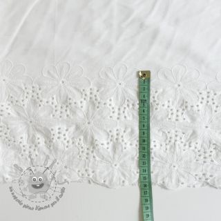 Madeira embroidery Meike 1-side border white