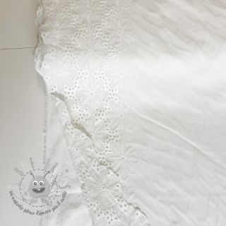 Madeira embroidery Meike 1-side border white