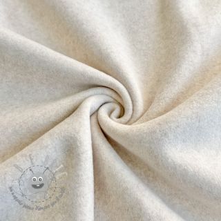 Fleece COTTON beige melange ORGANIC