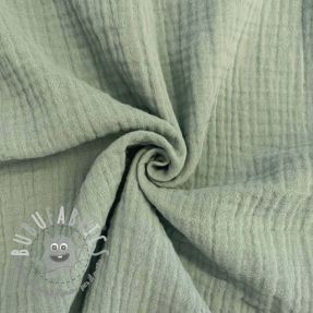 Mussola/Doppia garza dark mint ORGANIC