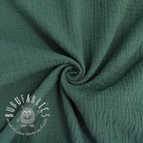 Mussola/Doppia garza old green ORGANIC