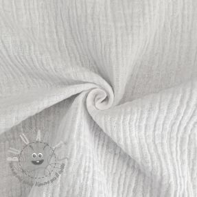 Dvojitá gázovina/mušelín white ORGANIC