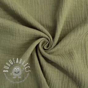 Mussola/Doppia garza moss green ORGANIC