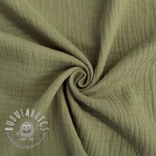 Mussola/Doppia garza moss green ORGANIC