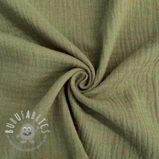 Mussola/Doppia garza moss green ORGANIC