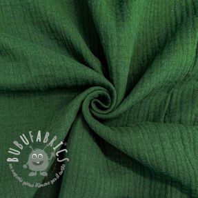 Mussola/Doppia garza dark green ORGANIC