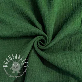 Mussola/Doppia garza dark green ORGANIC
