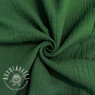 Mussola/Doppia garza dark green ORGANIC