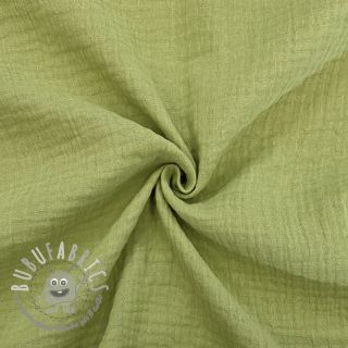 Mussola/Doppia garza old lime ORGANIC