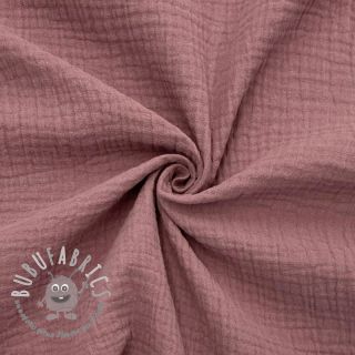 Dvojitá gázovina/mušelín light lilac ORGANIC