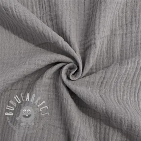 Mussola/Doppia garza grey ORGANIC