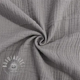 Mussola/Doppia garza grey ORGANIC