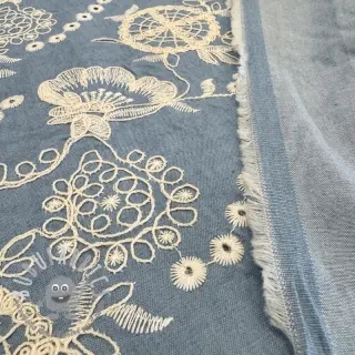 Tessuto di cotone JEANS Embroidery Buttercup
