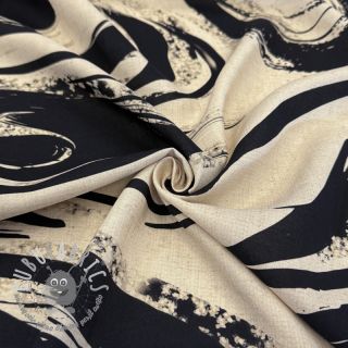 Viscosa con lino Swirls design B
